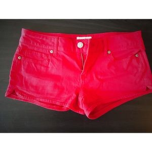 Bright Red Shorts